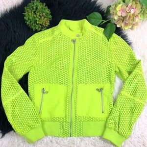 Kenneth Cole New York Neon Moto Jacket.